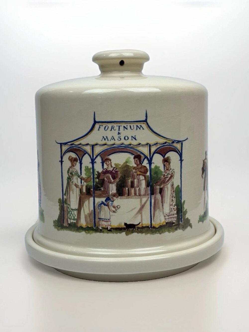 🧀 Vintage Fortnum & Mason Cheese Dome Underplate Piccadilly London England